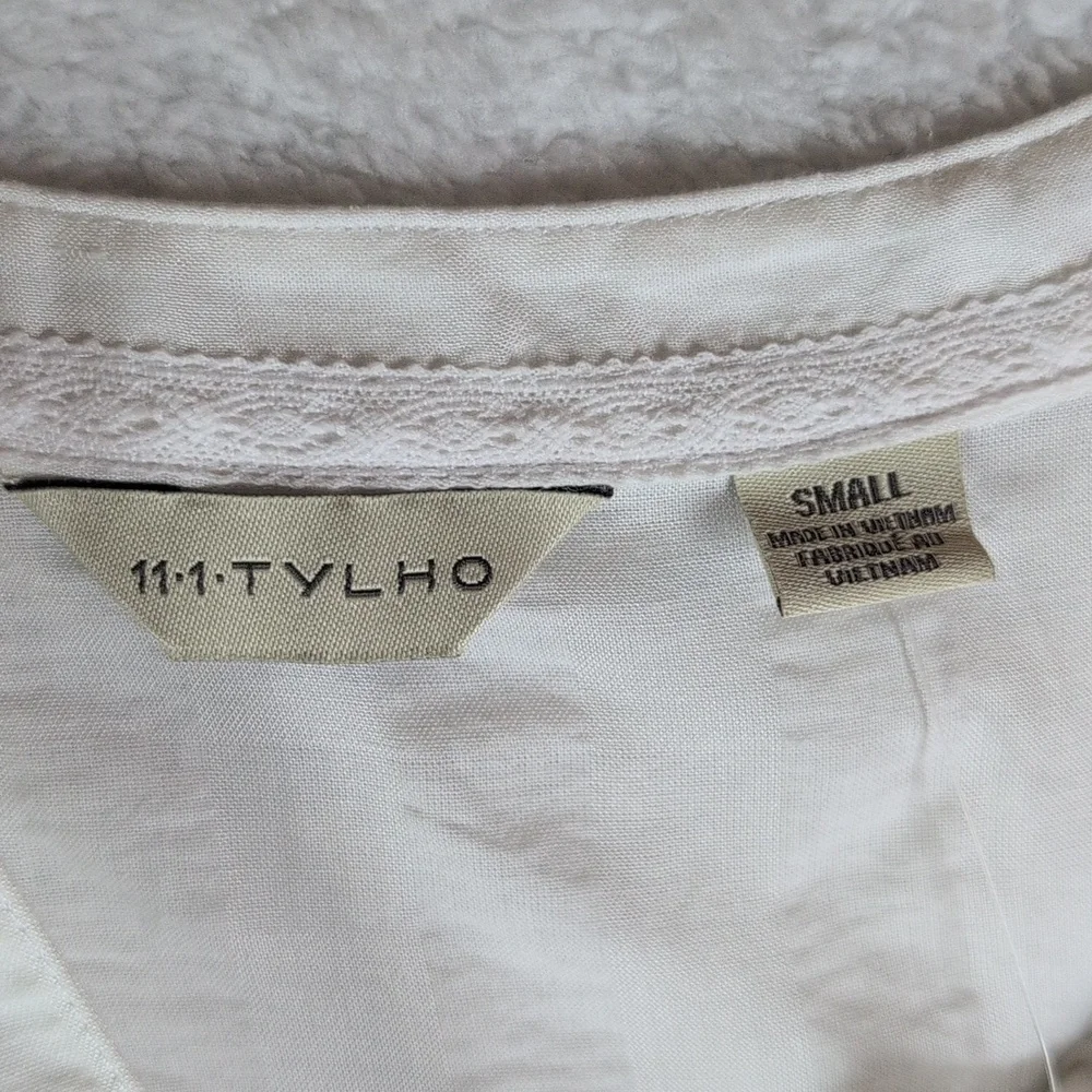 537-NWT Anthropologie Cream Sleeveless Blouse - Picture 3 of 8